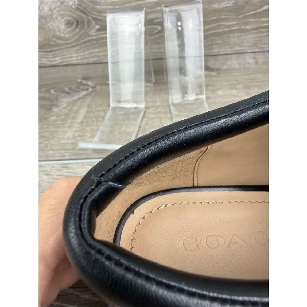 Coach Lyla Platforms Derby Oxford Women’s Sz 9.5B/EU 40 Black Leather Shoes